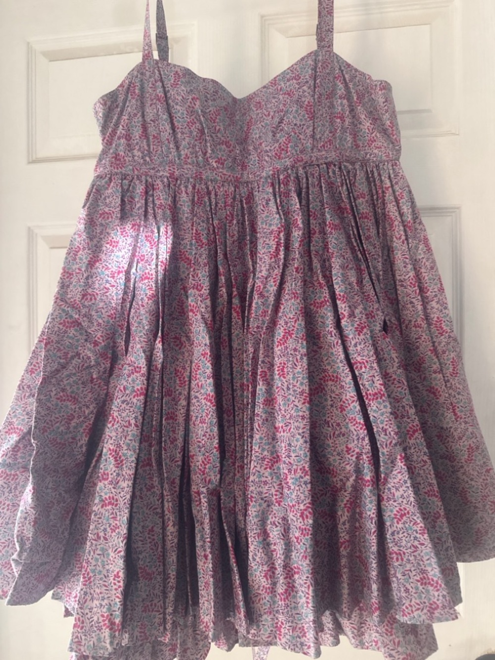 Marc by Marc Jacobs Pink Floral A~Line dropped dress